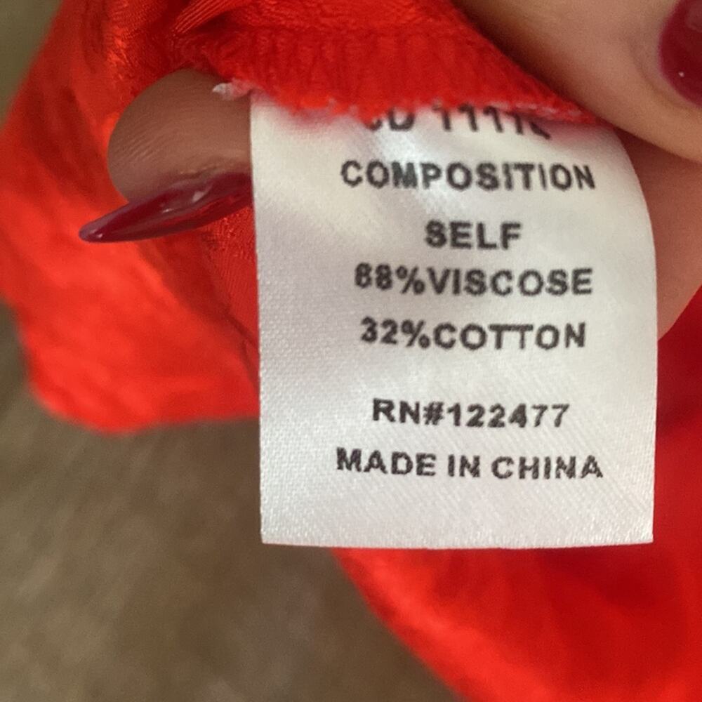 NWT Anthropologie Naplan Sea Road MIDI Red Dress Size M - Picture 8 of 10